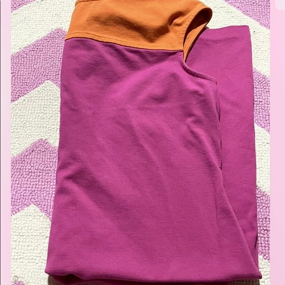 TALBOTS Knee Length Pink & Orange Dress - Picture 9 of 9